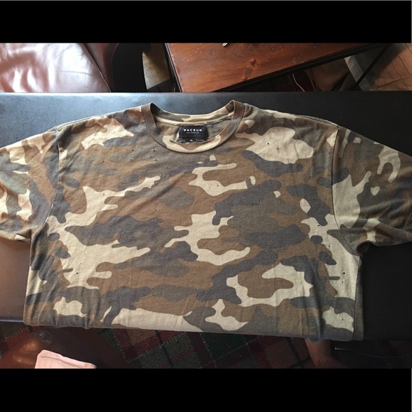 PacSun Los Angeles Camouflage Shirt XL - Picture 3 of 3
